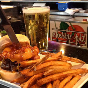 Cheeseburger and fries