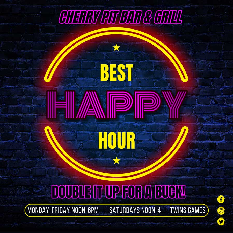 Cherry Pit bar and grill the best happy hour in St Paul Minnesota